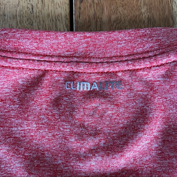 Adidas Climalite Red T Shirt Size Medium - Picture 4 of 5